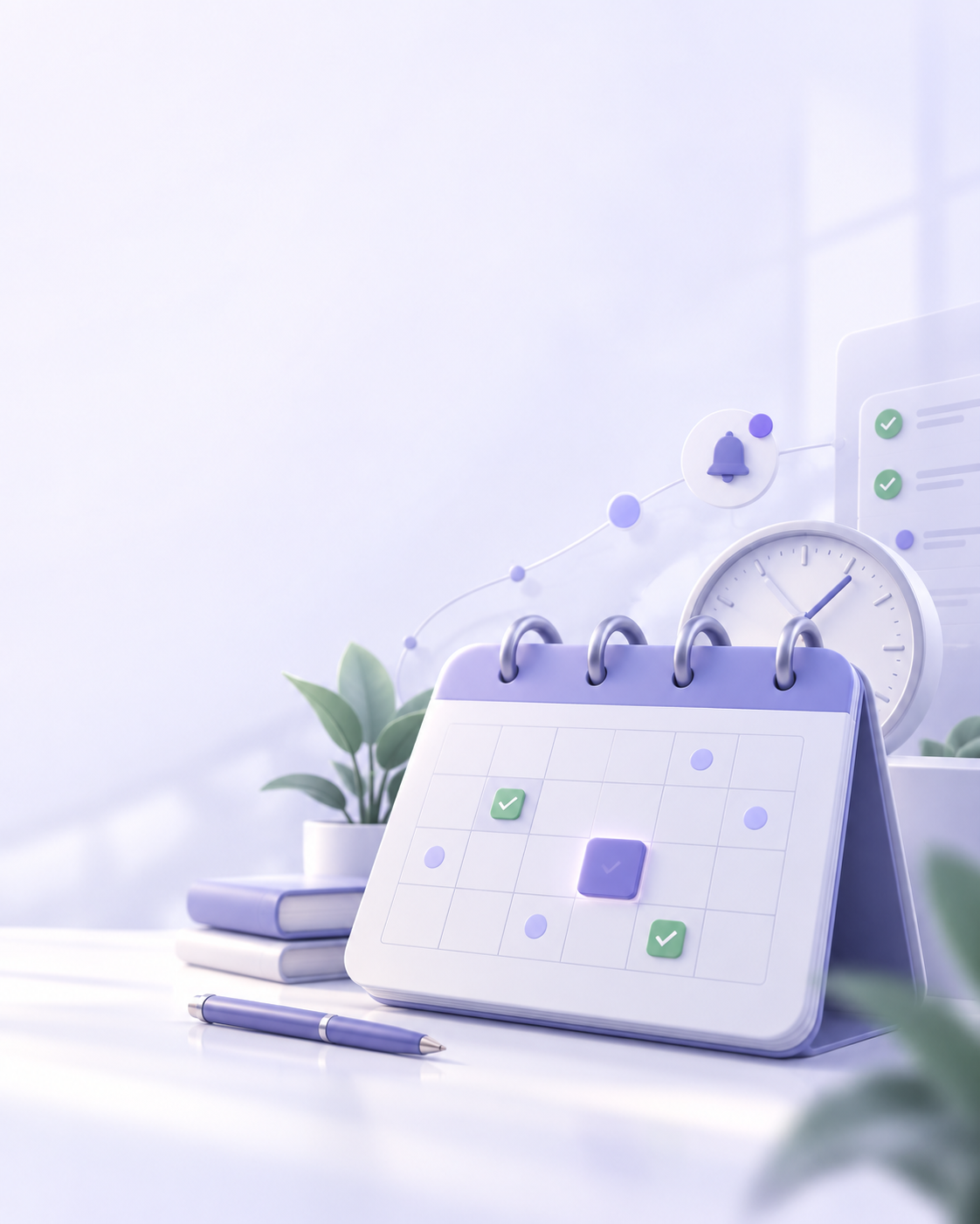 Calendar reminder workspace with scheduled tasks and completed reminders